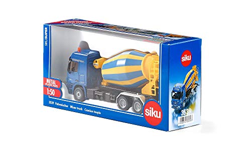 siku 3539, Fahrmischer, 1:50, Metall/Kunststoff, Gelb/Blau, Drehbare Trommel – Bild 8