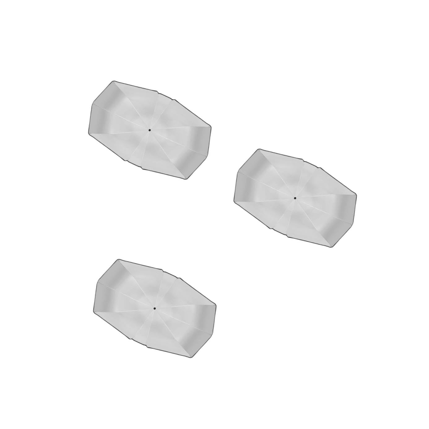 ULTECHNOVO Lot de 3 Pare-Soleil pour Pare-Brise de Voiture - Design Pliable Et Résistant Aux Rayures Compatible avec La Plupart des Voitures