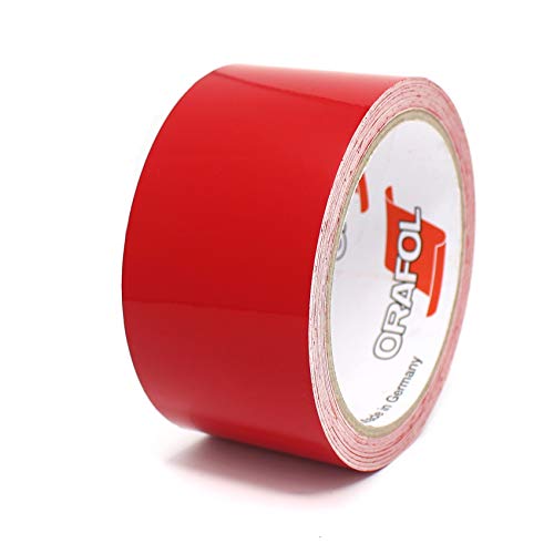 10m Neon Red 6mm Decorative Stripe Tape - For Cars & Motorcycles, Self-Adhesive Trim