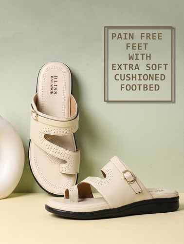 Image of Extra Soft Women's Comfortable Highcushioned Doctor Slippers|Flip-Flops Fashionable Casual & Stylish|Lightweight & Breathable Chappals|Outdoor Sandals Ladies&GirlsBB946