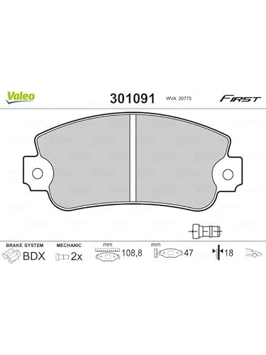 VALEO 301091, Pastiglie Freno