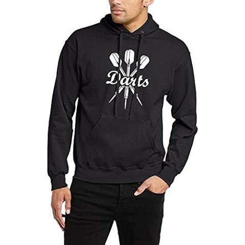 Darts Hoodie Dartboard Bullseye Dart (Black, M) Cover