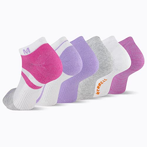Image of Merrell Men's and Women's Wool Everyday Hiking Socks - 3 Pair Pack - Cushion Arch Support & Moisture Wicking
