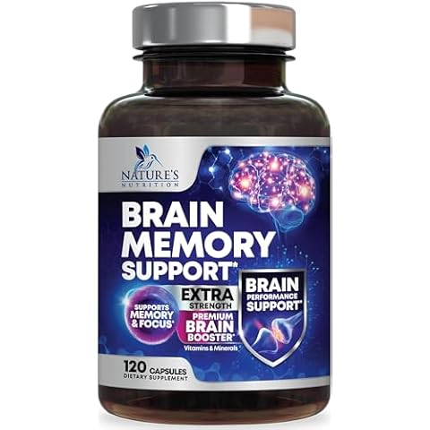 Nootropic Brain Supplements for Memory and Focus - 40 Nootropics & Vitamins to Support Clarity & Concentration, Brain Health Memory Pills with Phosphatidylserine Bacopa Huperzine & DMAE - 120 Capsules Cover