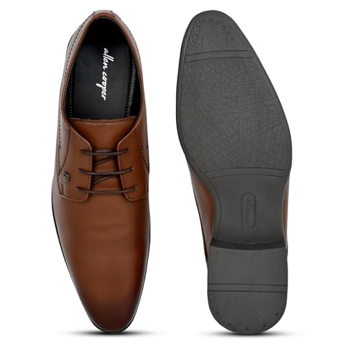 Image of Allen Cooper Leather Formal Shoes for Men