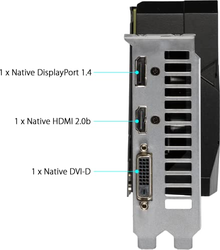 Dual GeForce GTX 1660 OC Edition 6 GB GDDR6 EVO, Scheda Video Gaming, Dissipatore Biventola, Ventole AxialTech, Tecnologia Auto-Extreme, Dissipatore da 2.7 Slot e Backplate in Metallo - Scheda video - Immagine 6