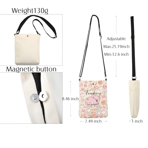 Pig Crossbody Bag Pig Gifts Pig Lover Gifts Piggy Gifts Pig Farmer Gifts I Just Freaking Love Pigs Ok Pig Sling Purse Bag2