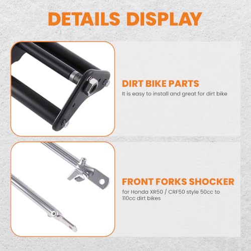 Image of Front Fork Shock Suspension Assembly for Honda CRF50F | Fit for Honda CRF50F 2004-2014, for Honda XR50R 2000-2004, for Honda 50cc 70cc 90cc 110cc Dirt Bike, for Honda Black
