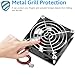 GDSTIME 2-Pack 80mm x 25mm Fan 24V 2 Pin Brushless DC Cooling Fan 80x8025mm for UPS Amplifier 3D Printers Power Inverter