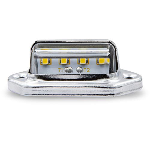 Maxxima LED License Plate Light 1.7 x 1 with Stainless Steel Chrome Bezel