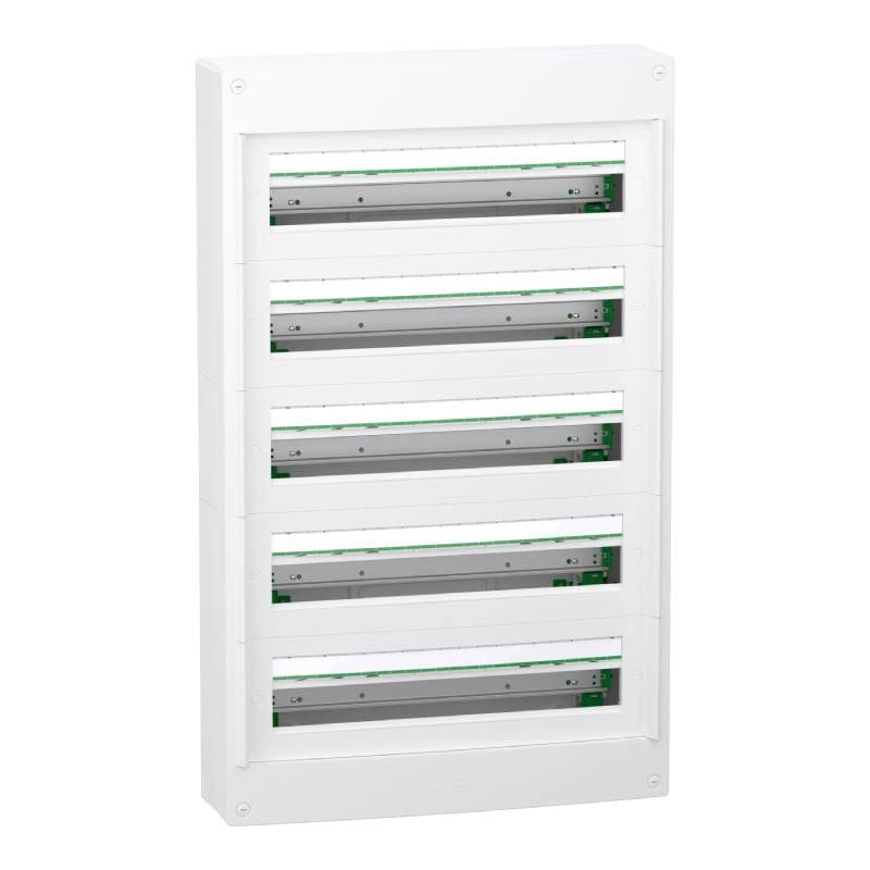 Coffret en saillie PrismaSeT XS Schneider Electric - 5 rangées - 24 modules - Sans porte