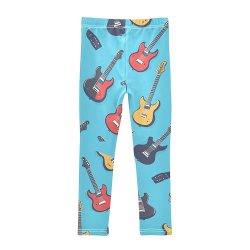 ZZKKO Girls Leggings Guitar Toddler Girls Clothes Leggings for Girls Toddler Girls Leggings 3-4T2