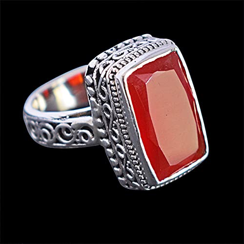Anillo de cornalina en plata de ley para lucir en tu día a día 2