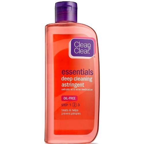 CLEAN & CLEAR Essentials Deep Cleaning OilFree Astringent 8 oz (Pack