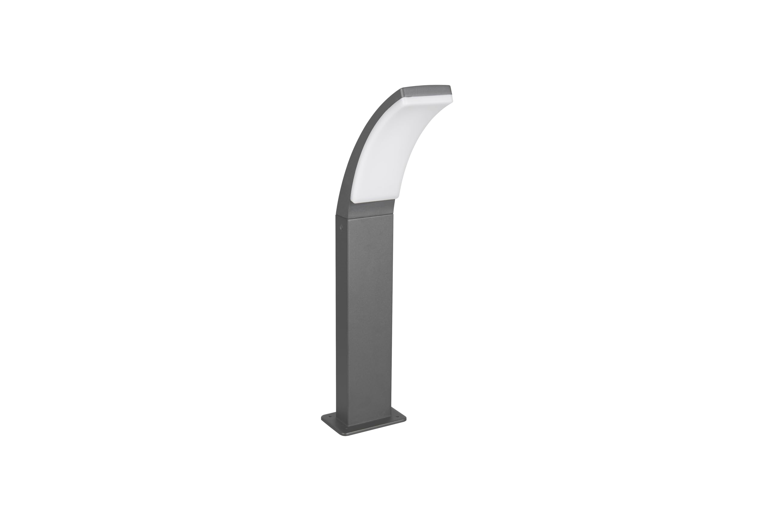 LED Pfosten Bea, Wegeleuchte Außenleuchte aus Druckguss Aluminium, 4000 Kelvin, IP44 Outdoor, Höhe 60 cm, Breite 12 cm, anthrazit