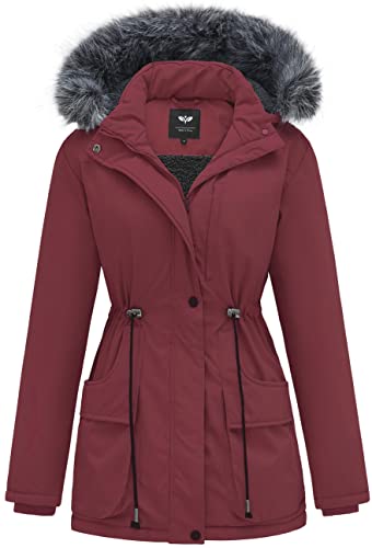 GGleaf Winter Coat for Women Long Puffer Jacket Windproof Thicken