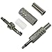 E-outstanding 3.5mm Mono Plug 5PCS 1/8 Inch TS Mono Mini Stereo Metal Male Jack Adaptor Connector