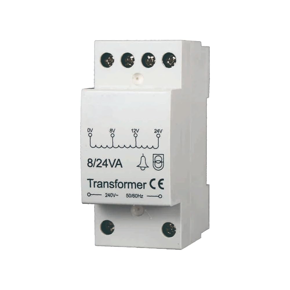 gloca Trasformatore Per Citofono Da 220V A 8/12/24V Per Guida Din Standard – Input 220-240V
