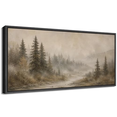 Image of MUDECOR Extra Large Framed Canvas Print Wall Art Pine Art for Living Room