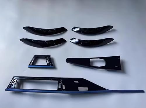 F30 F31 F34 F36 F80 Replacement Not Sticker Dashboard Interior Accessories for BMW F30 F31 F34 F36 F80 (Blue Bottom (7 Pcs))