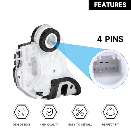 Image of Rear Right Side Power Door Lock Actuator Motor - Compatible for Toyota Corolla 2014-2017 for Toyota Highlander 2014-2018 for Lexus LX570 RC350 2015-2018 - Replace Part 690500E030, 6905002340