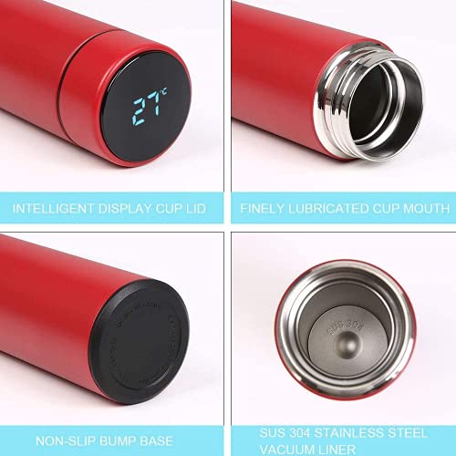 TMG Travel Mug,Termo Taza 500ML,Taza de Viaje,Térmica de Doble Pared,Frasco de Vacío de Acero Inoxidable,Pantalla LED… - Imagen 7
