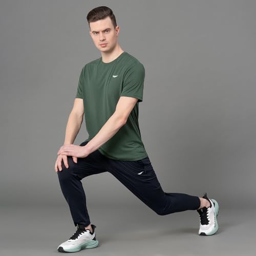 Image of Red Tape Activewear Round Neck T-Shirt for Men | Quick Dry | Anti Microbial | Stretchable
