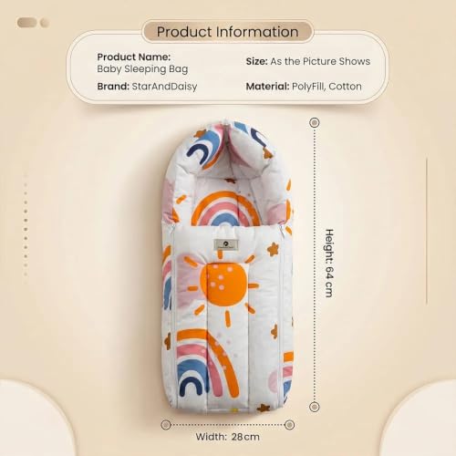 Image of StarAndDaisy 3 in 1 Baby Sleeping Bag for New Born, Baby Bedding Set, Washable & Foldable Cotton Design Godari, Toddlers Bed, Baby Bedding, Baby Mattress, Cradle Bed