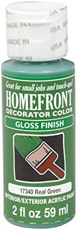 Plaid Enterprises, Inc. Homefront - Pintura brillante para hobby, color verde real, 2 onzas