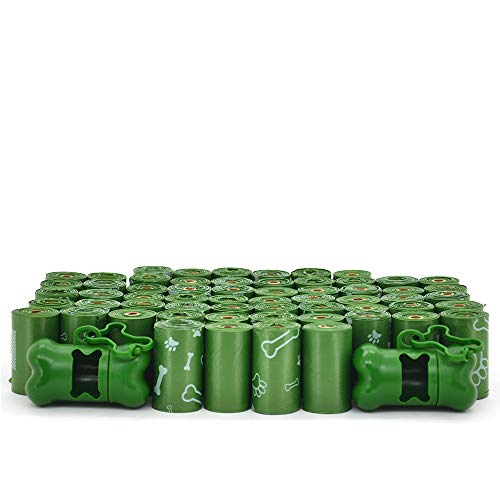 Image of Best Pet Supplies Dog Poop Bags for Waste Refuse Cleanup, Doggy Roll Replacements for Outdoor Puppy Walking and Travel, Leak Proof and Tear Resistant, Thick Plastic - Green (Unscented), 900 Bags