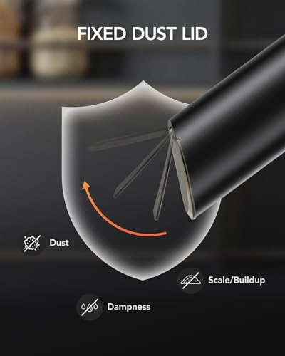 FORLIM Gravity Electric Salt & Pepper Grinder Set - Automatic & Adjustable