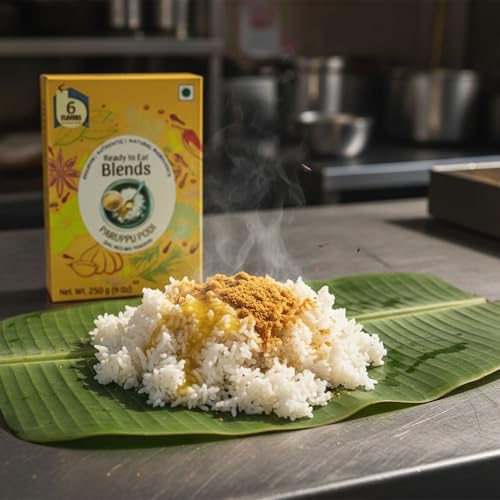 Image of 6Flavors Paruppu Podi Powder 250g | Dal Rice Mix Powder | Protein Rich South Indian Chutney Powder for Idli, Dosa & Rice | Toor Dal & Channa Dal Podi Masala | No Onion No Garlic No Preservatives