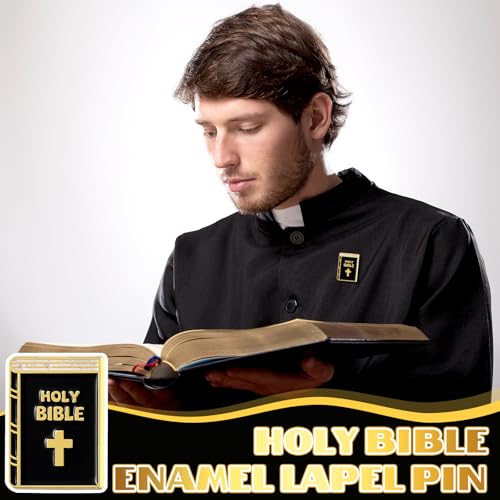 Org Enamel Pin Holy Bible Square Pins for Suit Jacket Enamel Org Lapel Pin for Men Women Lapel Pins Women Men Badge Bulk Gift2