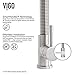 VIGO Edison 19'' H Single Handle Pull-Down Sprayer Kitchen Faucet Set with Soap Dispenser in Stainless Steel-VG02001STK2
