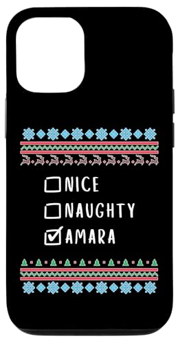 素敵、いたずら、 Amara クリスマス・アグリー・セーター スマホケース iPhone 12/12 Pro 用