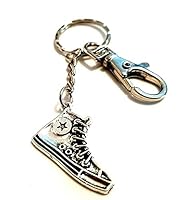 Converse Trainer Shoe Boot Keychain Bag Charm Key Ring Hippy Boho High Tops Sneaker Skateboarder Gift