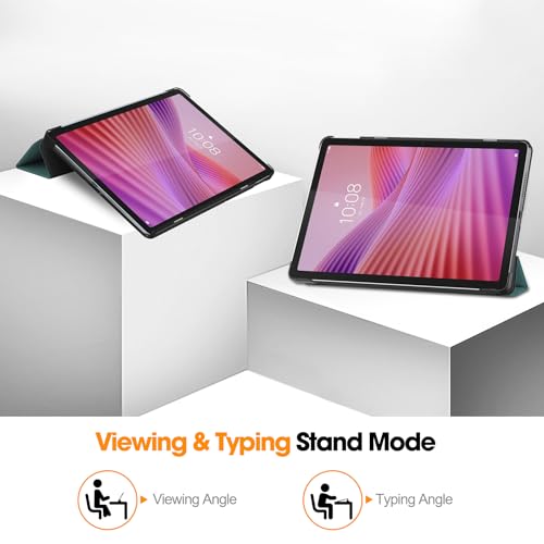 Image of ProElite Cover for Lenovo Tab 10.1 inch 2025 Case Cover, Sleek Smart Flip Case Cover for Lenovo Tab 10.1 inch 2025 Tablet (Support Auto Sleep Wake), Dark Green