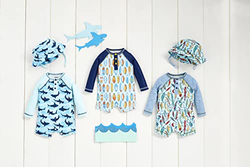 Mud Pie Boys Lure Rash Guard One Piece & Hat Set2