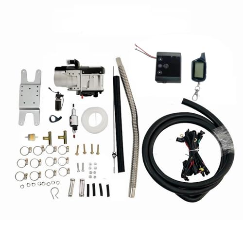 LVSEWOA Calentador de Agua diésel para estacionamiento, Calentador hidrónico de 5KW con Control Remoto para Barco, Caravana, Autocaravana, camión, Caravana, Remolque, 24 V