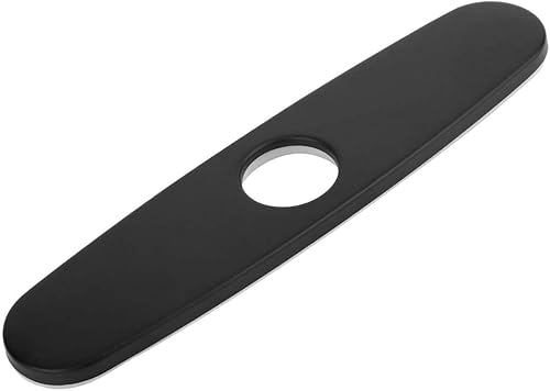 Miniatura 8 de Cubierta para grifo de 10 pulgadas, placa de cubierta para fregadero de cocina o baño, placa cuadrada negra mate de acero inoxidable para grifo
