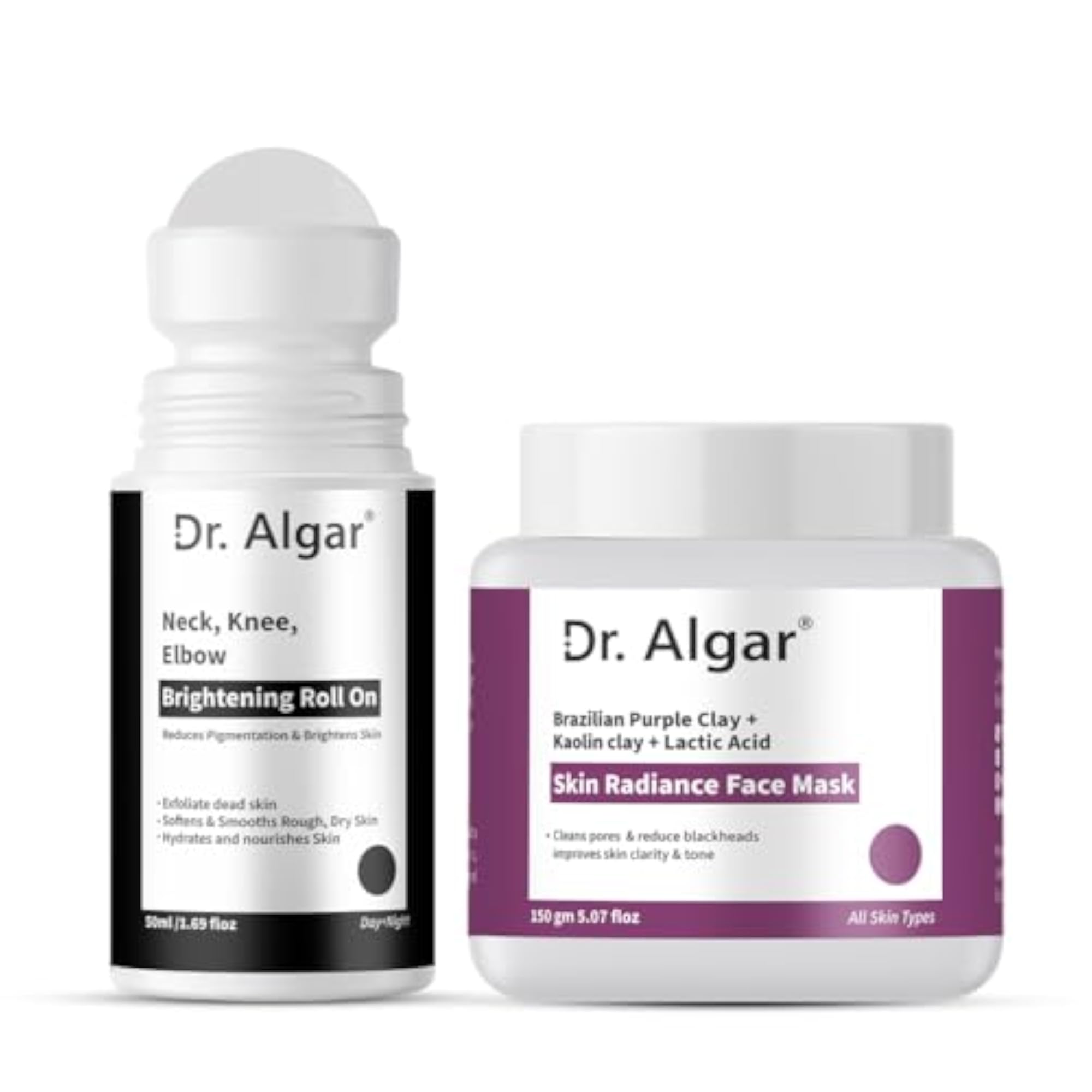 Knee and Face Brightening Combo, De-Tan Face Pack and Knee Roll On
