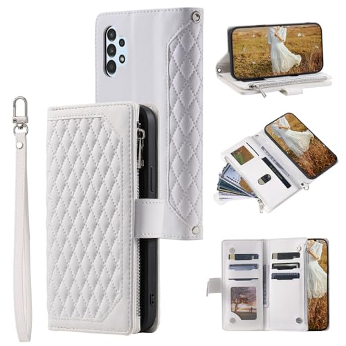 Housse fermeture éclair Galaxy A04S 4G avec rangements cartes