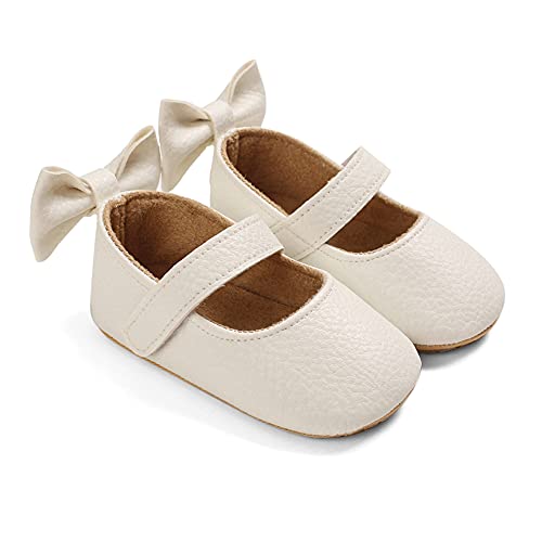 Image of MK MATT KEELY Baby Girl Shiny Mary Jane Lovely Baby Sandals Soft Sole Toddler Shoes First Walkers Crib Shoes