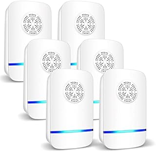 Sroker 6 Packs Ultrasonic Pest Repeller, Electronic Pest Repellent Plug in Indoor Pest Control for Insect, Roach, Mice, Spider, Ant, Bug, Mosquito Repellent for House, Garage, Warehouse, Office, Hotel