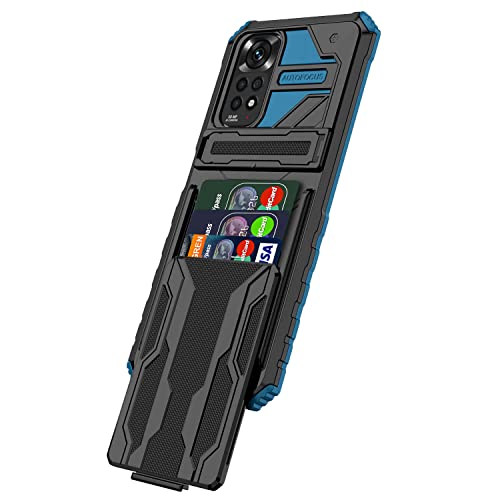 Capa Capinha Anti Impacto para Xiaomi Redmi Note 11 Pro 4G/5G com Card Slot Carcaça Carteira Antique