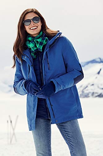 Lands' End Womens Anyweather Fleece EZ Touch Screen Gloves Deep Sea Navy - Image 4