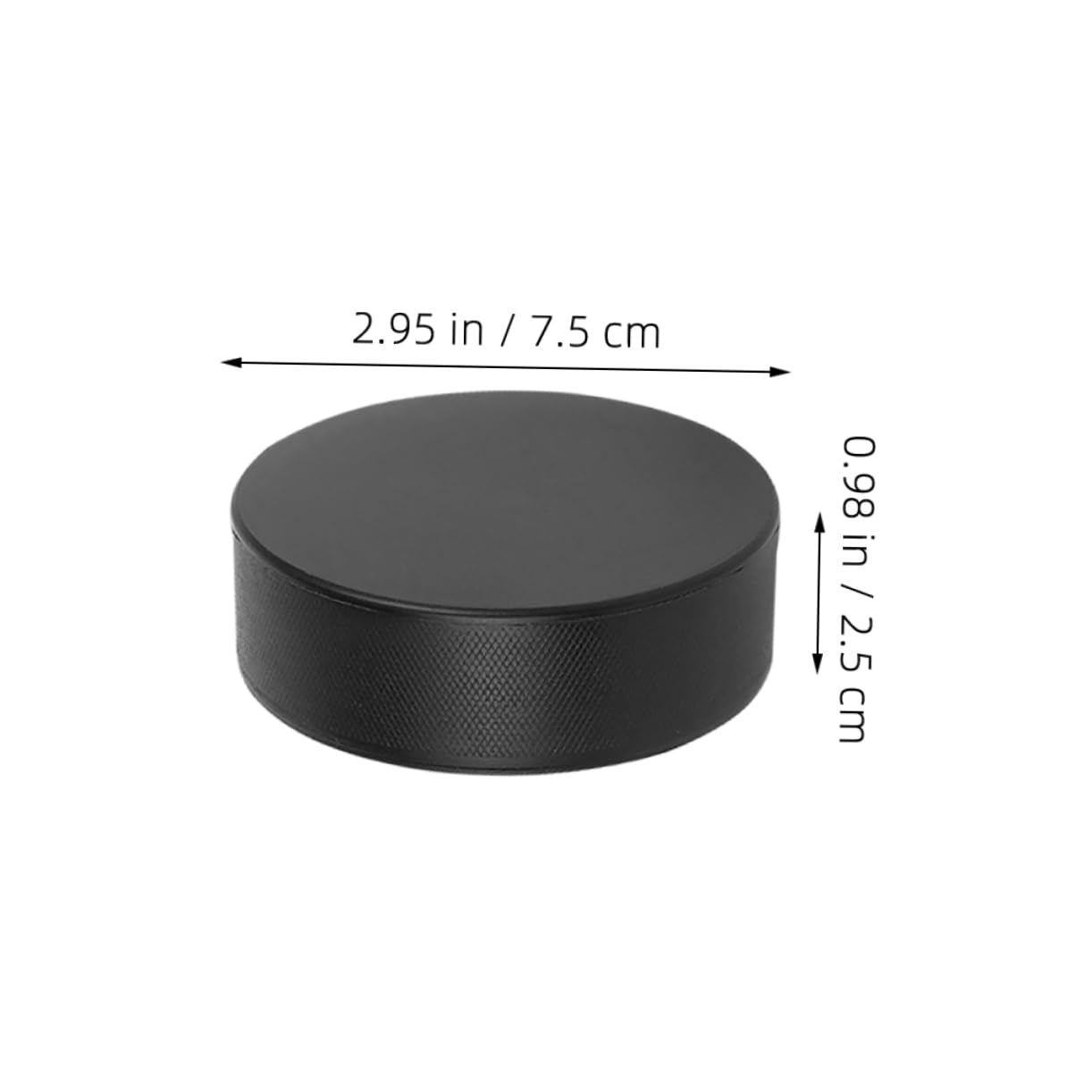 Mikikit Durable Black Hockey Puck for Adults for Ice Hockey Training Lightweight Practice Equipment for Indoor and Outdoor Use Enhanced Skill Development