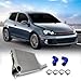 G-PLUS Front Mount Aluminum Turbo Intercooler Kit, Compatible with VW GTI GOLF V MK5 2.0T FSI TSI/Compatible with AUDI A3/ Compatible with Jetta FMIC + Intercooler Pipe Hose Kit Clamps (Blue)