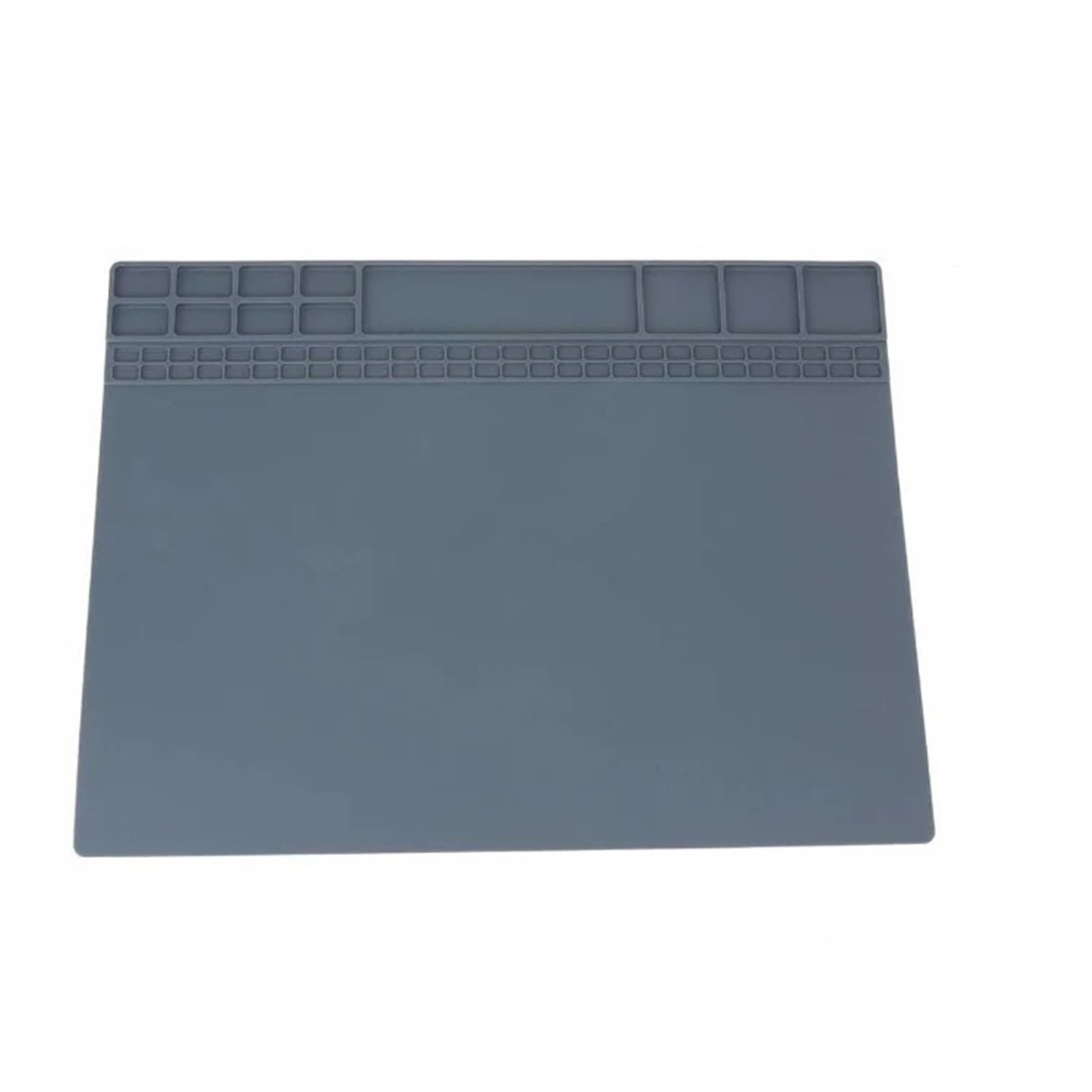 Arbeitsmatten zum Schweißen Grau/Blau 405mm*305mm Magnetische Isolierung Arbeits Pad Reparatur Matte Große Silikon Plattform Hitzebeständige BGA Lötstation (Color : Grey)