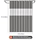 Funria Duschvorhang 180x200 cm Eva Grau Spleißen Badevorhang Anti-schimmel Wasserdicht Badezimmer Vorhänge mit 12 Duschvorhangringe Duschvorhang Creme für Badewanne